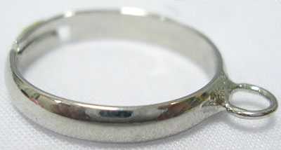 Base per anello con asolina saldata argento antico  Hover