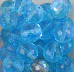 Mezzo cristallo azzurro AB 12mm