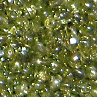 Mezzo cristallo verde met oro