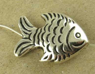 Pesce in argento 925 brunito