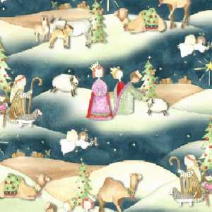 Stoffa Patchwork Oh Holy Night  Hover