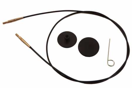 Cavetto intercambiabile KnitPro per ferri circolari nero 80 cm