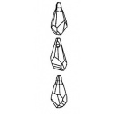 Polygon drop crystal ab