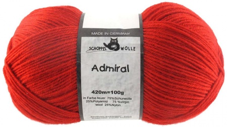Schoppel Wolle Admiral colore 1390 Fuoco