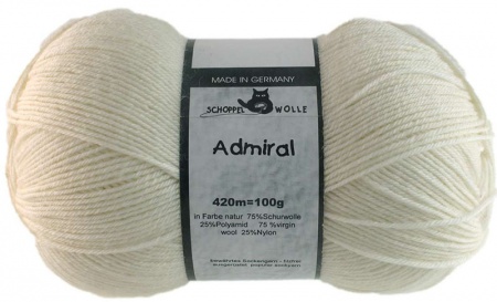 Schoppel Wolle Admiral colore 980 Naturale