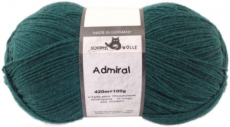 Schoppel Wolle Admiral colore 5900 Verde petrolio