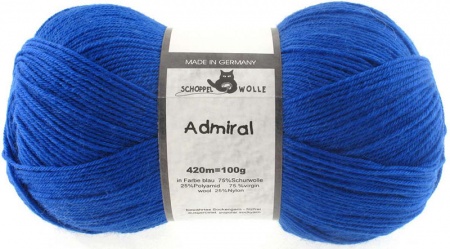 Schoppel Wolle Admiral colore 4401 Blu elettrico