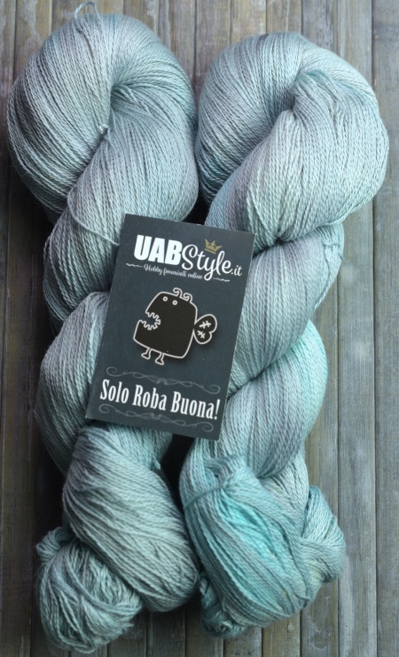 Cleopy Lace Uabstyle Puro Cotone tinto a mano Robin's Egg  Hover