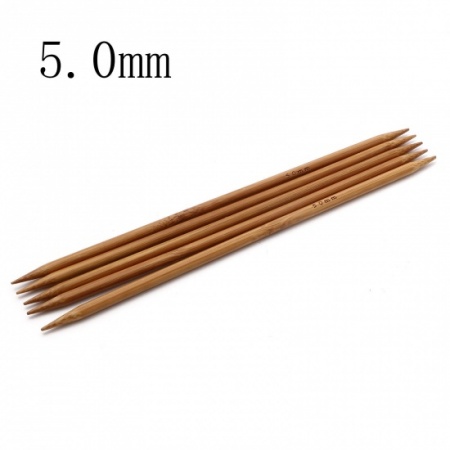 Set Ferri doppia punta in bambù carbonizzato misura 5,00 mm