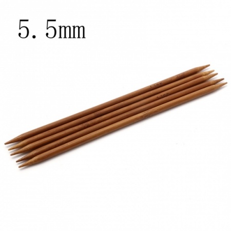 Set Ferri doppia punta in bambù carbonizzato misura 5,50 mm